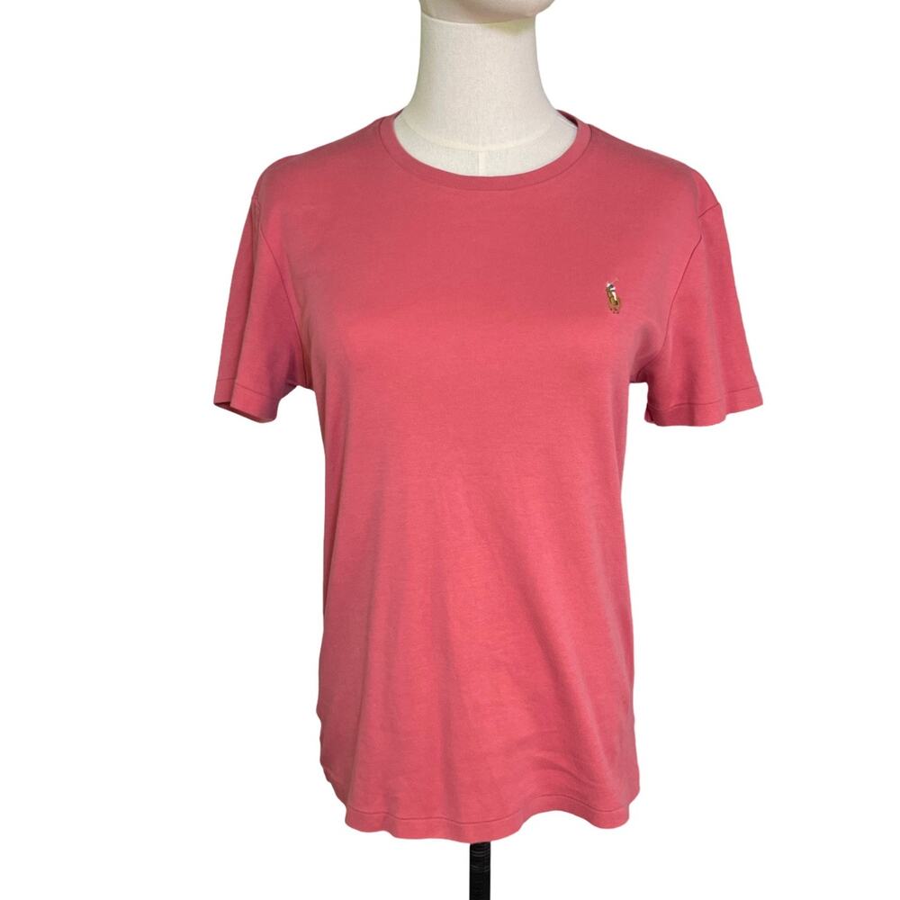 Polo Ralph Lauren Custom Slim Fit Pink Pony T-Shirt Women’s Small Cotton